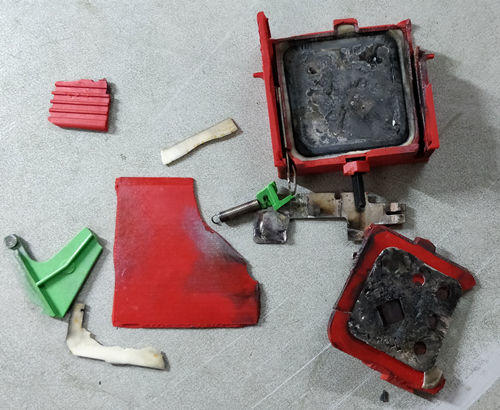 SPD that exploded low quality surge protection device exploded
